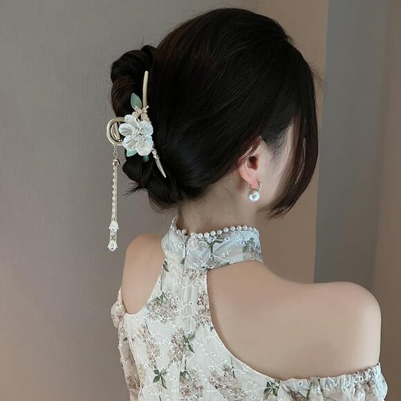 Flower Hair Claw Clip main image 5